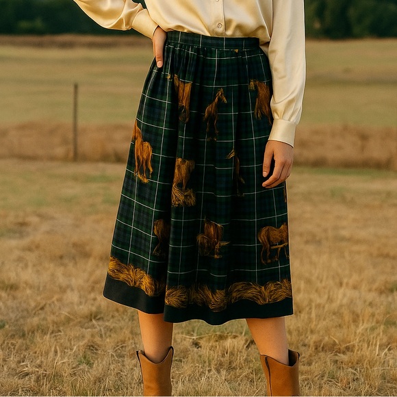 Susan Bristol Dresses & Skirts - Susan Bristol Petite Skirt SZ 14 Horses Countryside KY Bluegrass